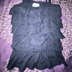 Hollister Navy Ruffle Tanktop